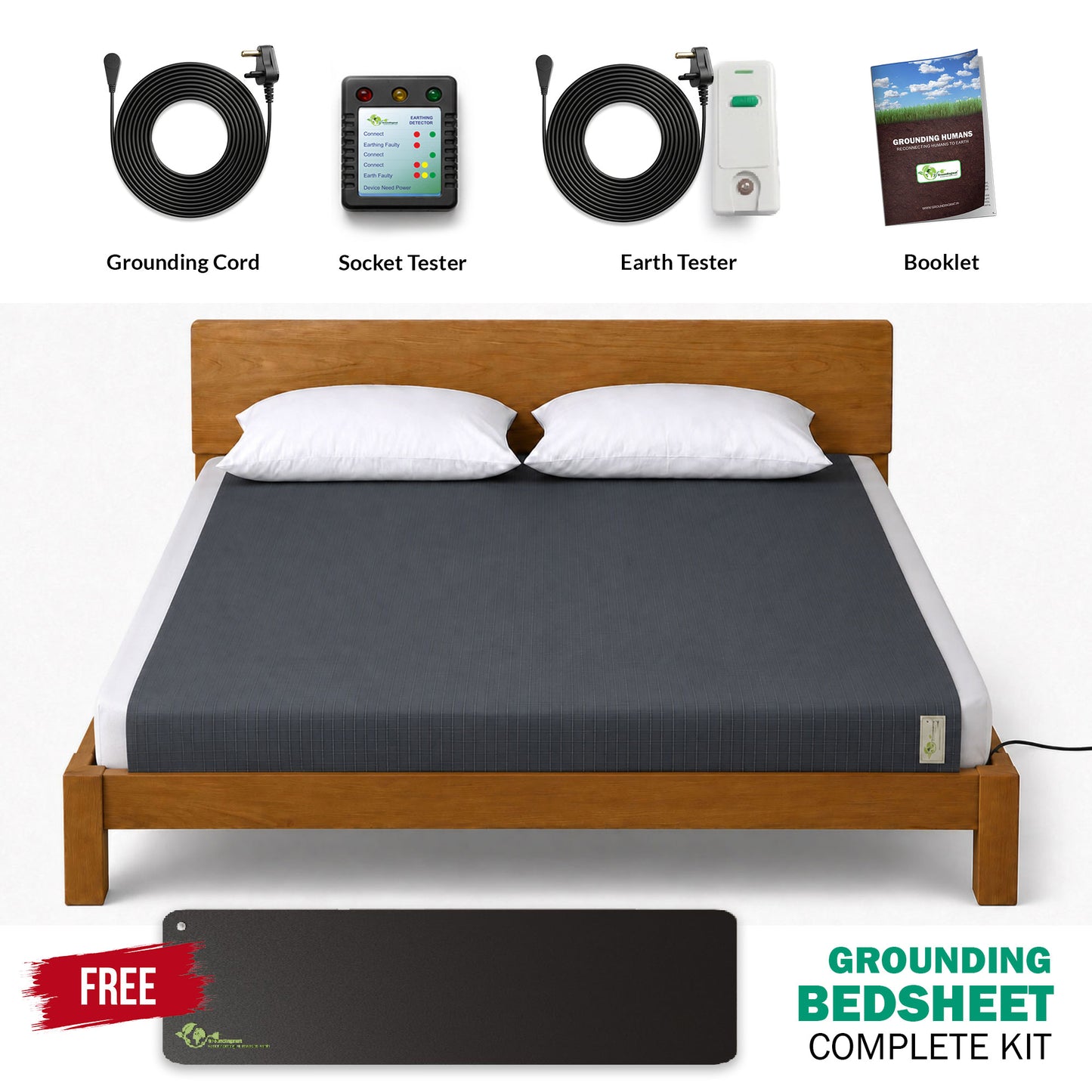 Grounding Bedsheet Kit (Full Size)
