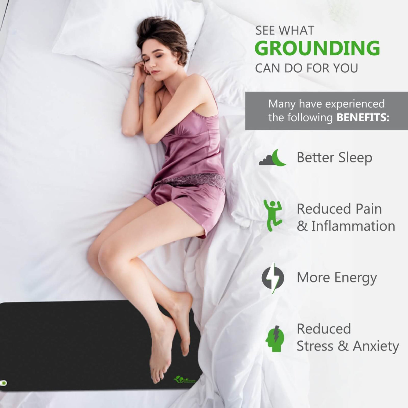 Grounding Mat for Enhanced Sleep - Product Image