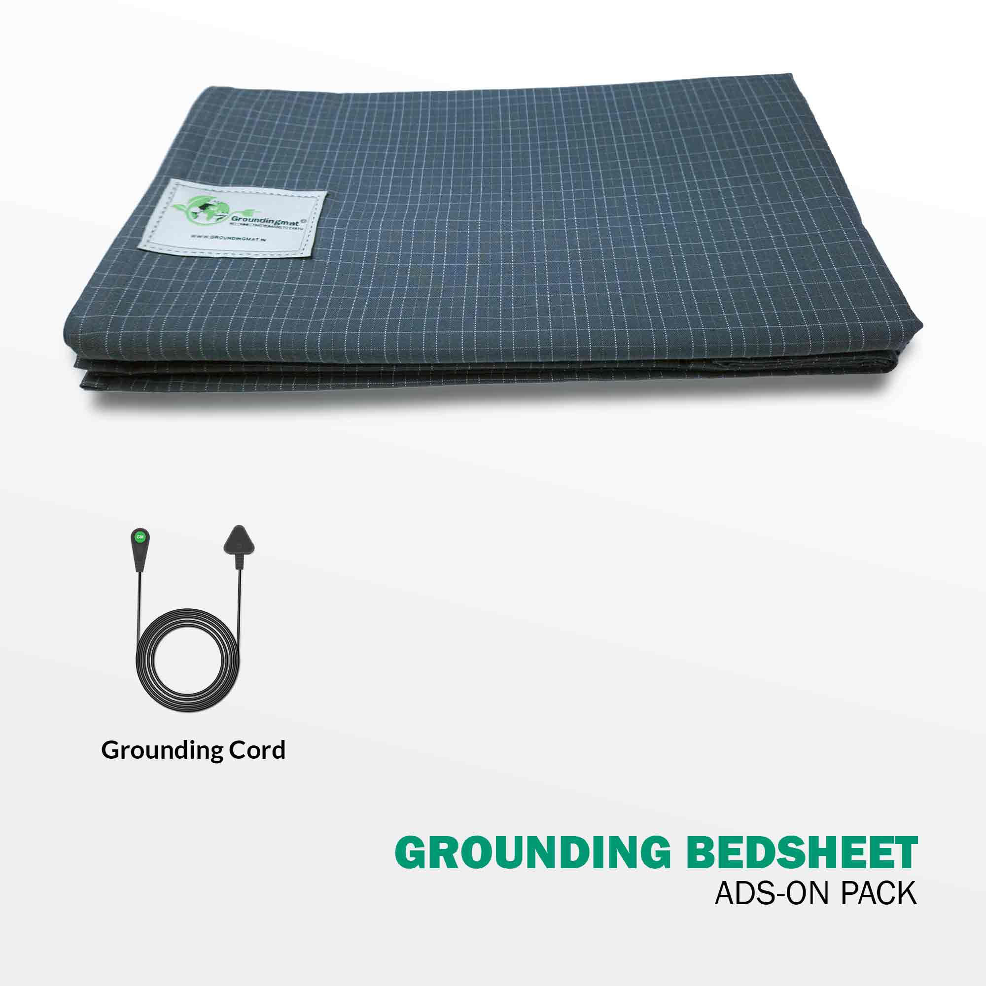What Is A Grounding Mat Made Of Grounding Bedsheet (Add-On) - Made with Organic Cotton & Silver Yarn